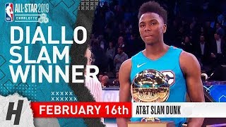 Hamidou Diallo Wins 2019 NBA All Star Slam Dunk Contest! February 16 2019 Full Highlights