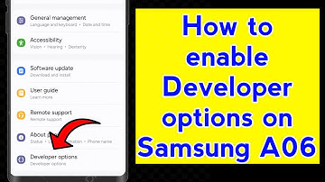 Samsung A06 Me Developer Option Kaise On Karen | Enable Developer Mode