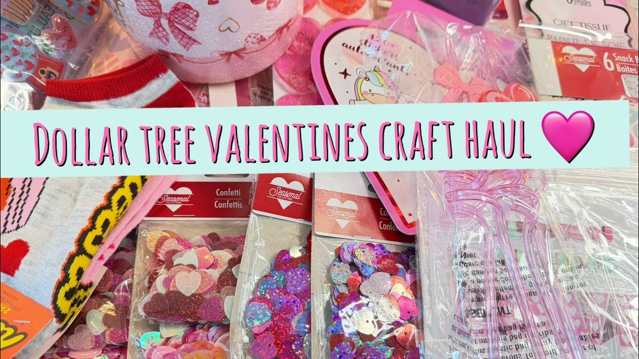 Dollar Tree💚 Valentines❤️ Craft Haul 🩷