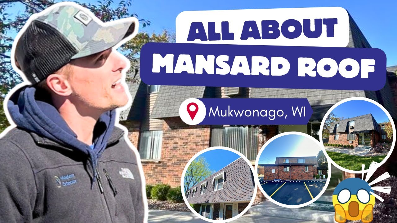 What is A Mansard Roof Mansard Roof Repair Mukwonago WI YouTube
