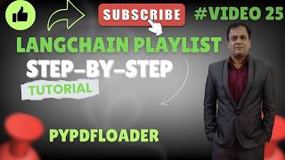 LangChain | Document Loader | PyPDFLoader: Extracting PDF Data for RAG | Video #25