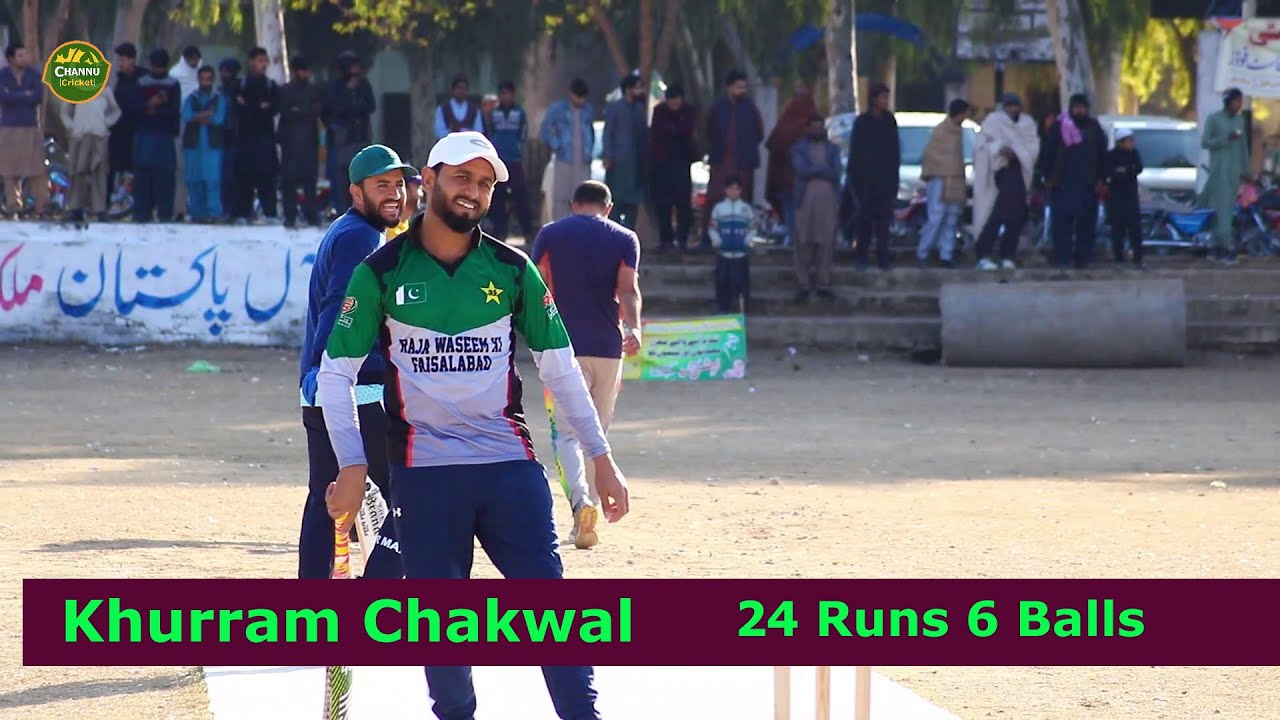 Khurram chakwal 6 Balls 24 Runs Sagheer Pathan