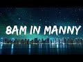 1 Hour |  NEMZZZ - 8AM IN MANNY (Lyrics)  | Melodi Lyrics