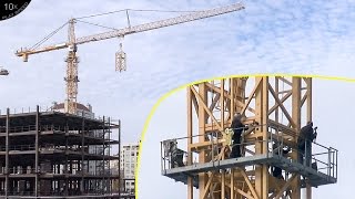 Tower crane #2 rises even higher (from Ⓗ Week 75)