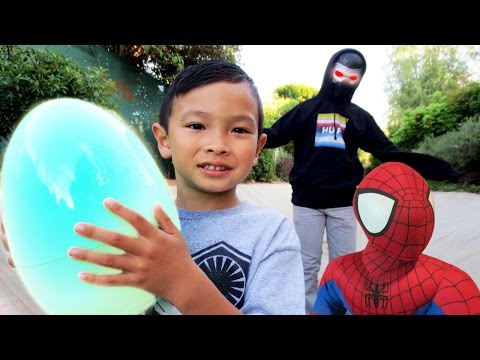 spiderman giant surprise egg