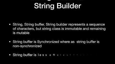 JAVA INTERVIEW QUESTIONS :String