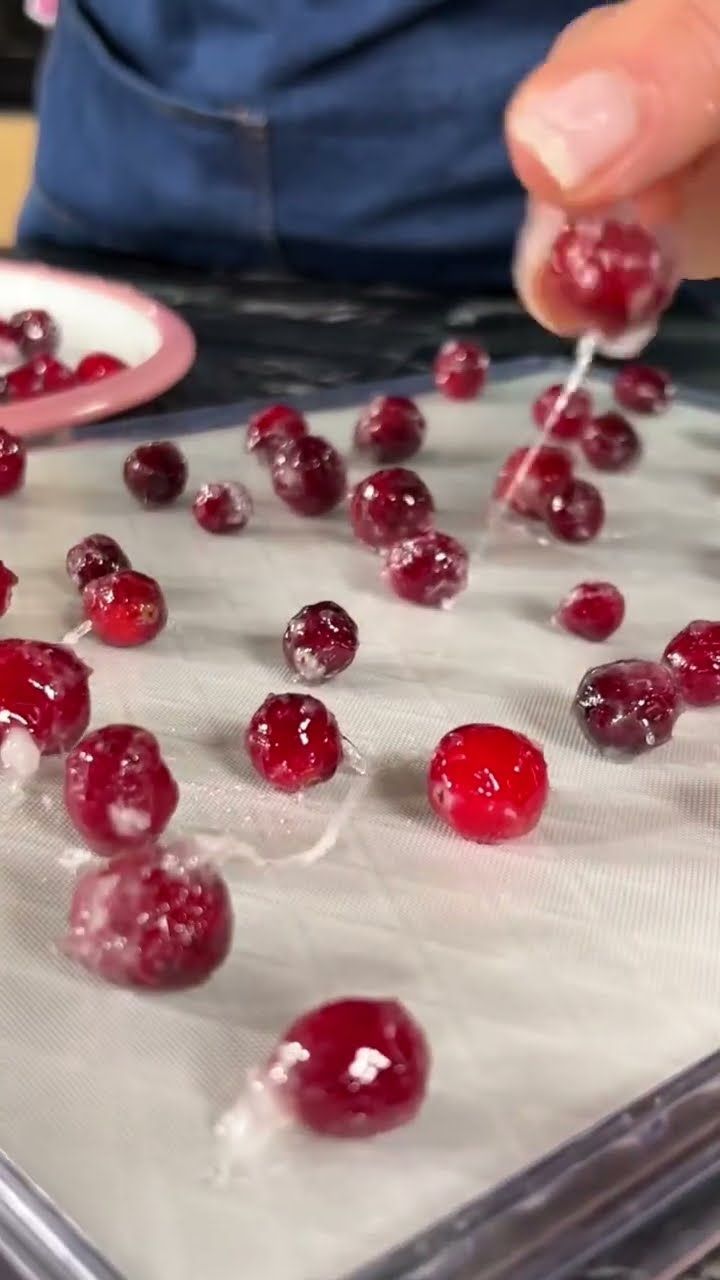 Gezuckerte Cranberries / Sparkling Cranberries / Sallys Welt - YouTube