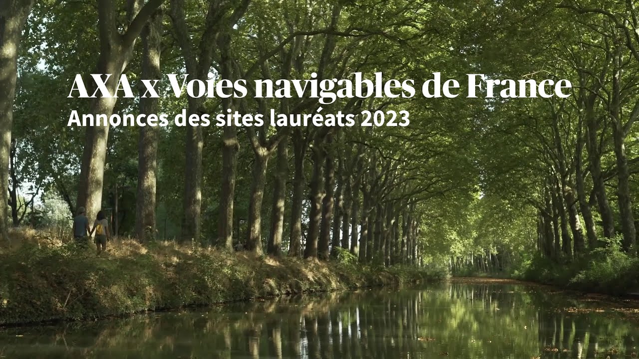 AXA x Voies navigables de France : annonce des sites lauréats 2023