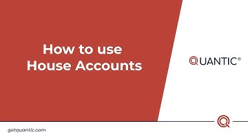 Quantic POS - How to use House Accounts