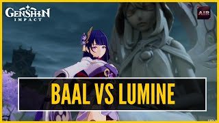 Genshin Impact - Baal Raiden Shogun Vs Lumine Cgi Cutscene Only Ja Voiceen Sub