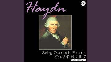 String Quartet in F major, Op. 3/5 Hob.III:17: I. Presto