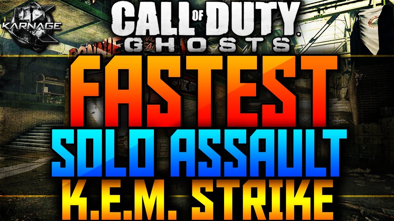 COD: Ghosts - FASTEST SOLO "ASSAULT KEM STRIKE" (Fast 