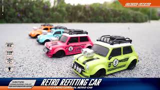#0518 1:18 Vintage Beetle 4 channel Remote Control Car Retro Refitting RC Car High Speed vehicle