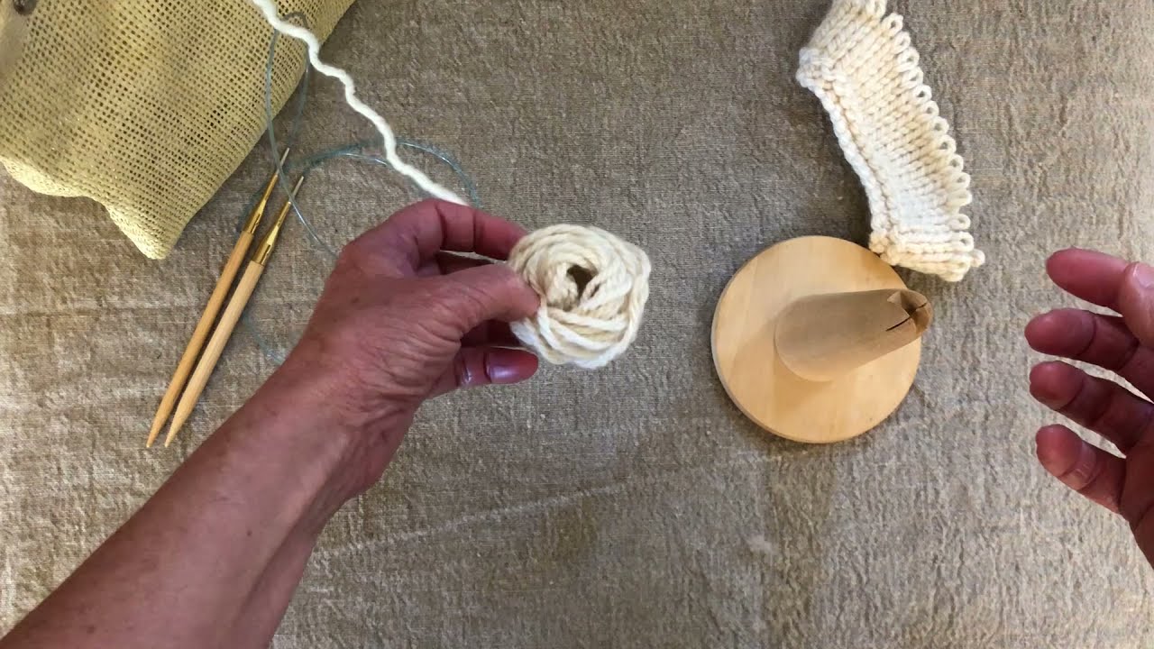 How to Use a Kitchen Twine Holder When Unraveling Worked Yarn YouTube