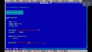Factorial Program|c language|2020