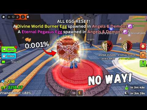OMG! I FOUND 0.01% Divine-Eternal Eggs + Fused Eternel Egg in Steal An Egg☠️