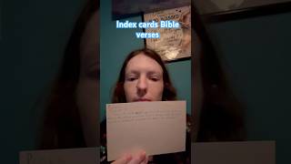 Putting Bible Verses On Index Cards To Help Memorize And Study Gods Word Deeper