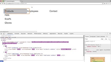 An accessible nested navigation