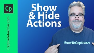 Use the Show and Hide Actions in Adobe Captivate Classic