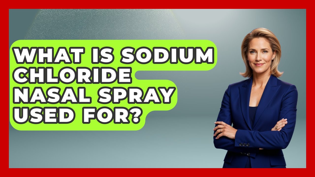 What Is Sodium Chloride Nasal Spray Used For? - Ear Nose Throat Expert