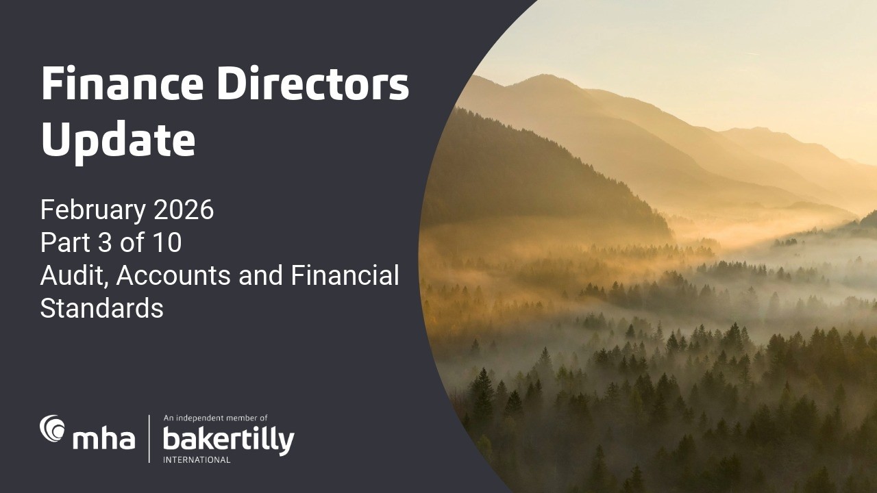 Finance Directors Update Course - Part 3: Audit, Accounts & Financial Reporting