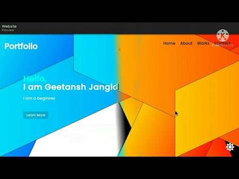 Dark and Light mode switchable Portfolio Website using HTML, CSS and Javascript