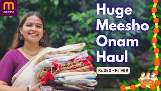 Huge Meesho Onam Haul | Kerala sarees, Kurta sets, Setmundu, Readymade blouse screenshot 3