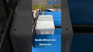 Electric box auto strapping with hot melt opp film welded #band #box #film