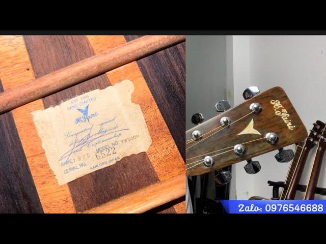 Acoustic Guitar K. Yairi YW500P Vintage 1975 Japan. - YouTube