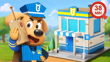 Cardboard World | Learn Jobs and Professions | Kids Cartoon | Sheriff Labrador