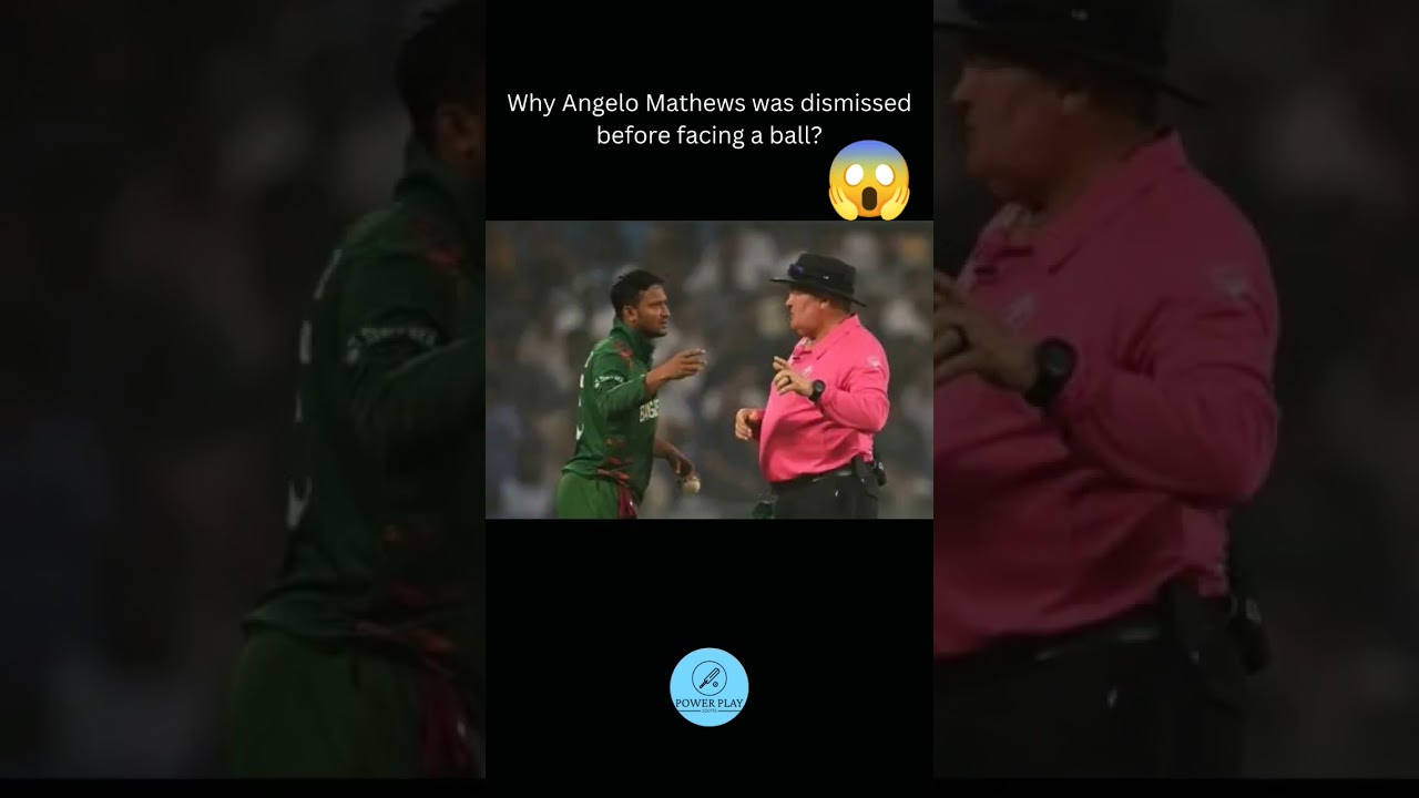 Angelo Mathews dismissal 😱               