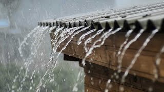Rain Sounds On Tin Roof | Sleep, Study, Relax With Rainstorm White Noise For 5 Hours