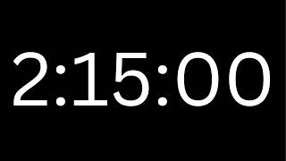 2 Hour 15 Minute Timer with Alarm ⏰ 135 Minute Countdown Timer
