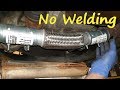 How to Repair the Exhaust Pipes without Welding them / Muffler Fix - Replacement / Opel Corsa C