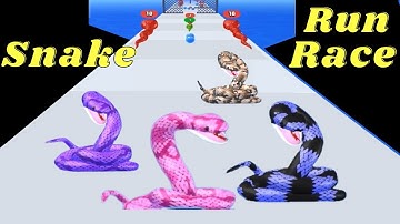 Snake Run Race Satisfying and relaxing video| Android Games| Mobile Videos