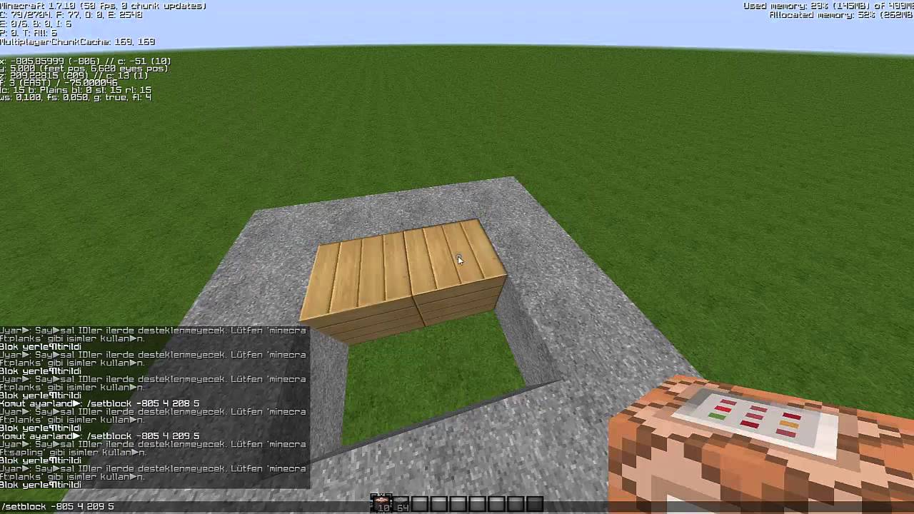 Minecraft ( Nasıl Yapılır ) - Setblock nasıl yapılır - YouTube