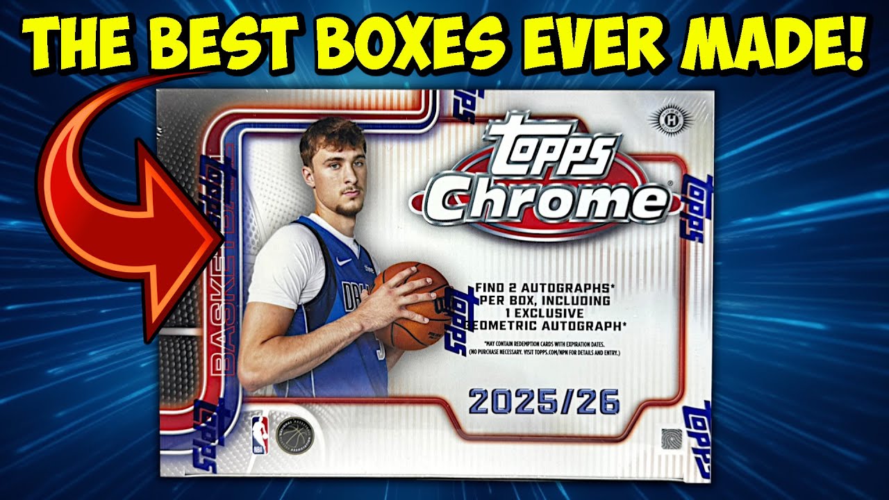 Unbelievable 2025/26 Topps Chrome Basketball Cards Boxes!