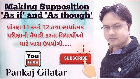 #English Grammar MAKING SUPPOSITION - As if / As though