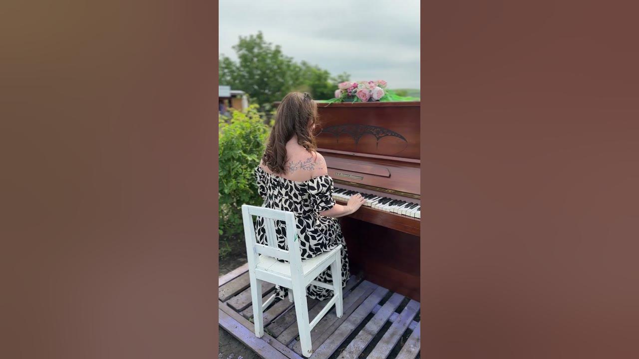 Piano in the lavender field #piano #song #nature #shorts