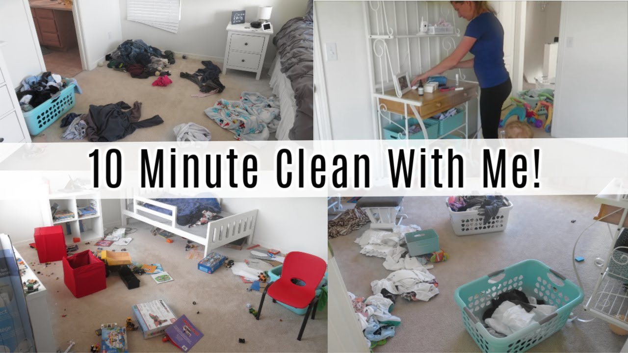 CLEAN WITH ME 2020 // 10 MINUTE TIDY UP // SPEED CLEANING MY MESSY ...