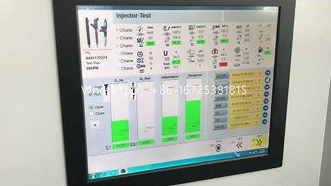 NANTAI CR966 Test Bench BIP Function Testing BIP means Injector Response Time