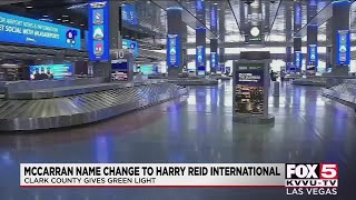 Mccarran Change De Nom Et Devient Laéroport International Harry Reid
