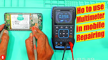 How to use Digital Multimeter in Mobile Phone Repairing to trace fault Tutorial#6