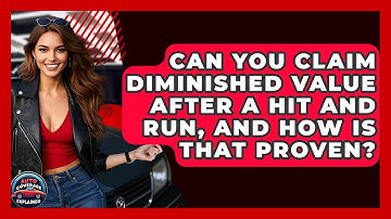 Can You Claim Diminished Value After A Hit And Run, And How Is That Proven?