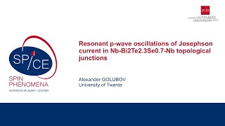 Talks - Topological Supoerconductivity in Quantum Materials - Alexander GOLUBOV, Twente University screenshot 5