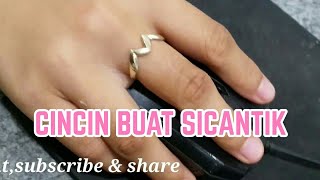🔴 Cara Membuat cincin model perempuan dari uang logam