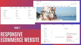 How To Create Ecommerce Website In HTML, CSS, JS | Footer & Copyright Section | Part 7