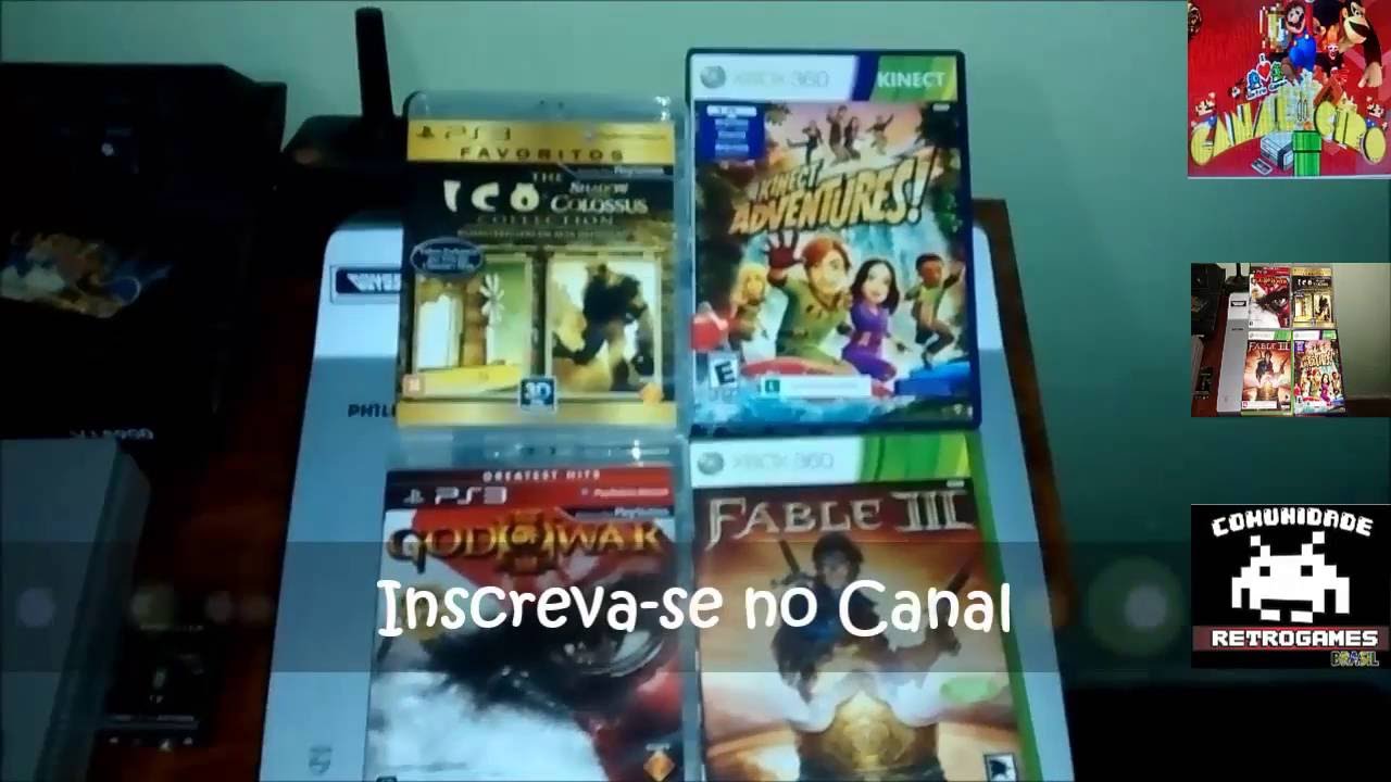 Primeiras aquisições de Setembro dois jogos de Play 3 e dois de Xbox 360