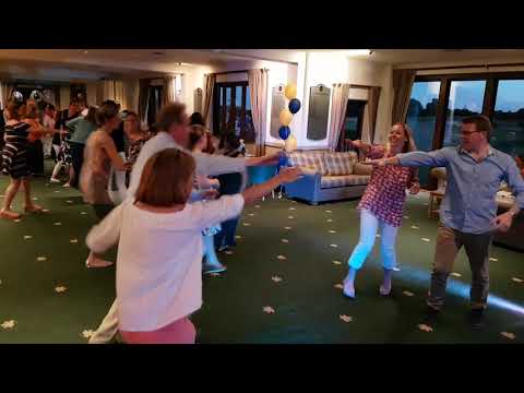 English barn dancing at a party in Berkshire