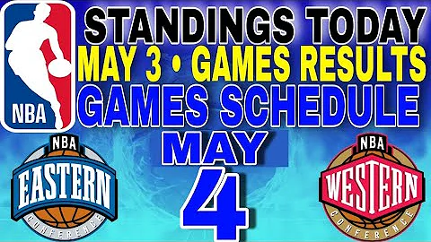 nba playoffs standings today may 3, 2024 | games results | games schedule may 4, 2024